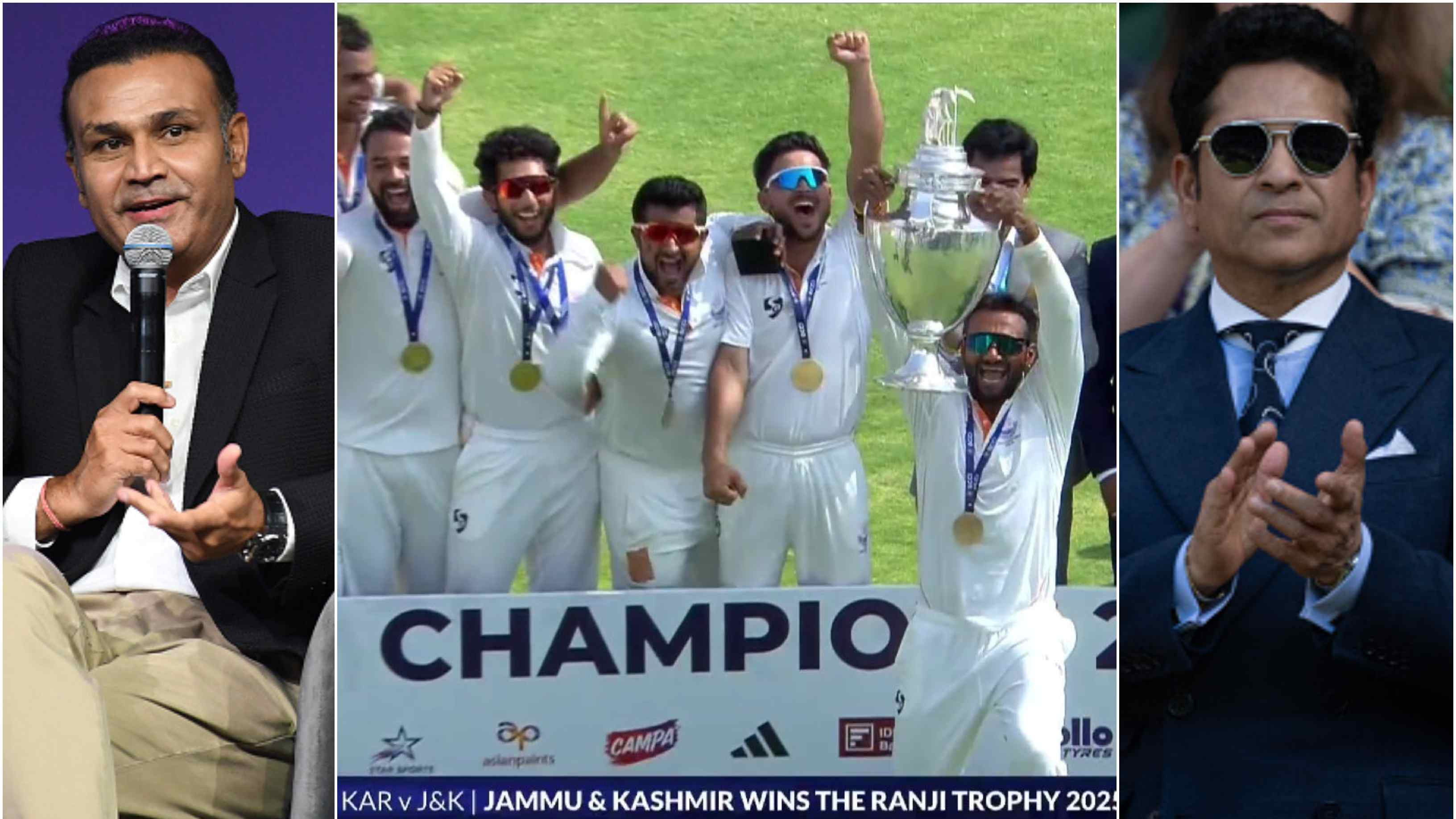 Indian cricket fraternity congratulates J&K for lifting maiden Ranji Trophy title by beating Karnataka in final