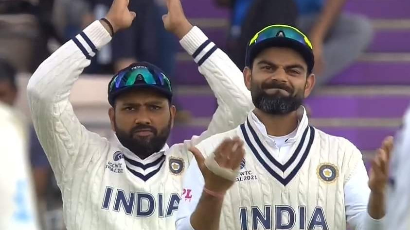 WTC 2021 Final: Twitterati mistake Virat Kohli's reaction after picture with Rohit Sharma goes viral 