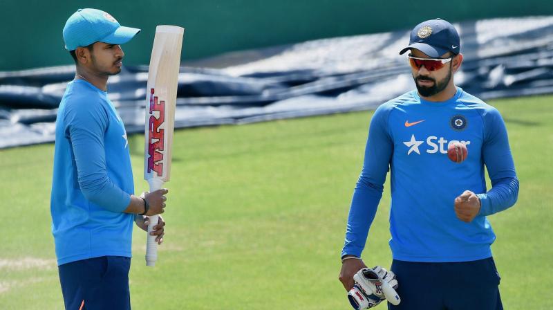 Shreyas Iyer and Virat Kohli for India | Twitter