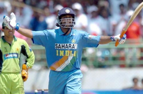 MS Dhoni's first ODI hundred | Getty