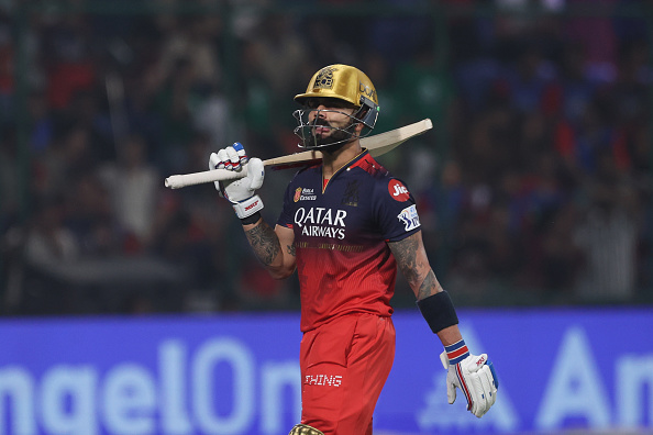 Virat Kohli now has 443 runs in 10 IPL 2025 games with 6 fifties to his name | Getty