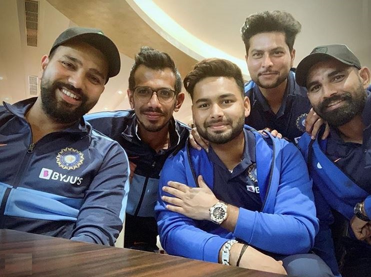 Indian team players before flying off to Auckland | Instagram