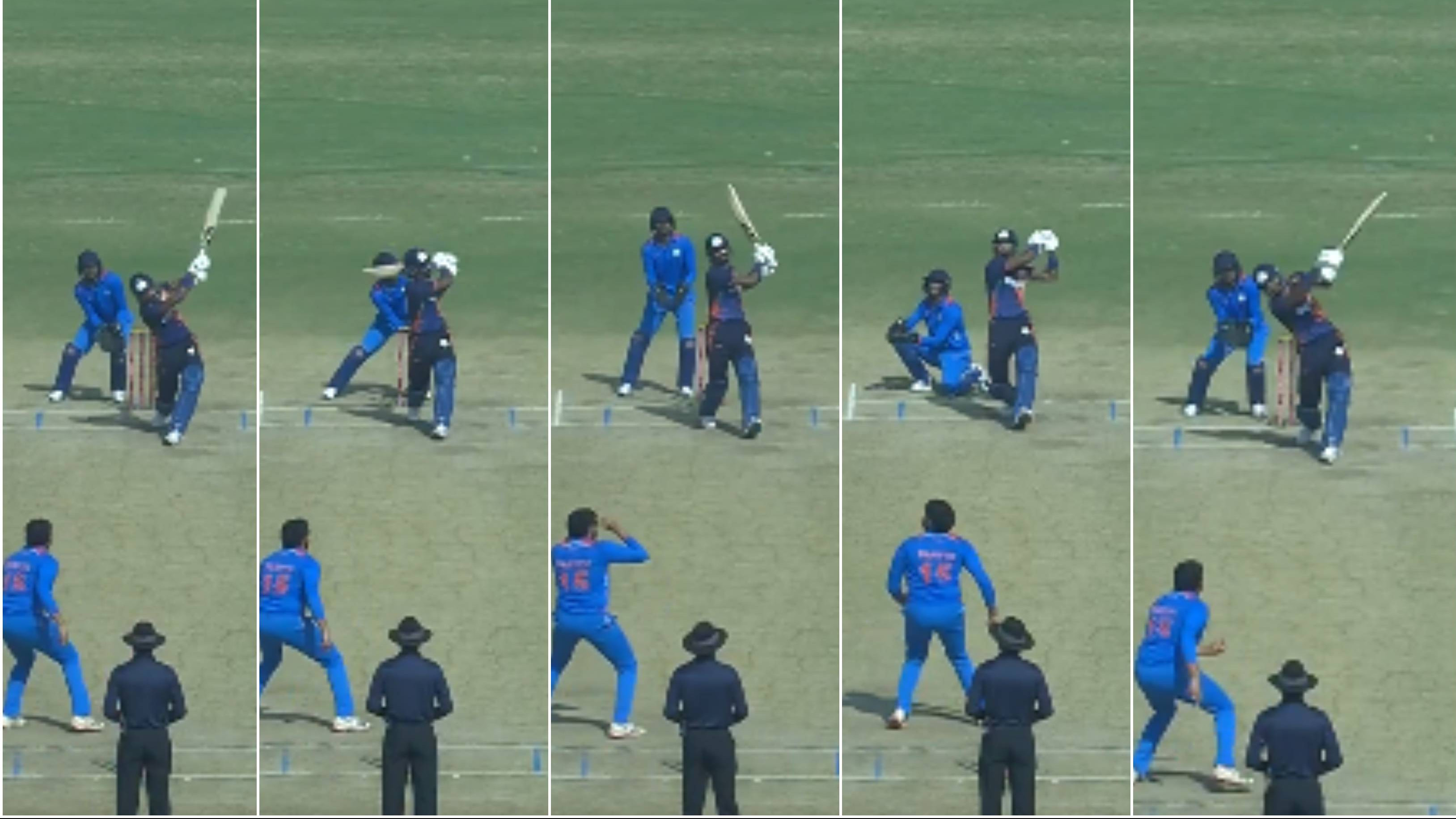 WATCH: Hardik Pandya hits 5 sixes and a four in single over to reach his maiden List A ton in Baroda vs Vidarbha VHT clash