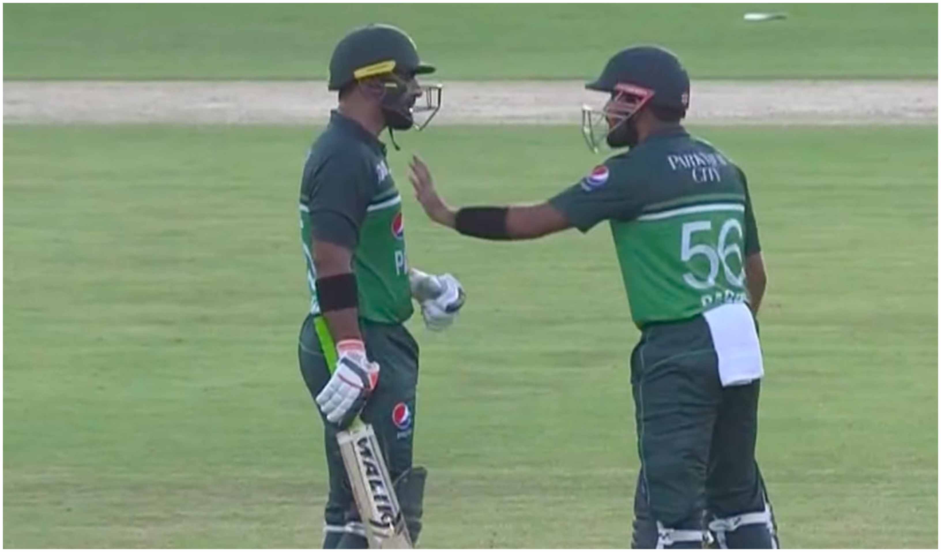 Babar Azam and Iftikhar Ahmad | Screengrab