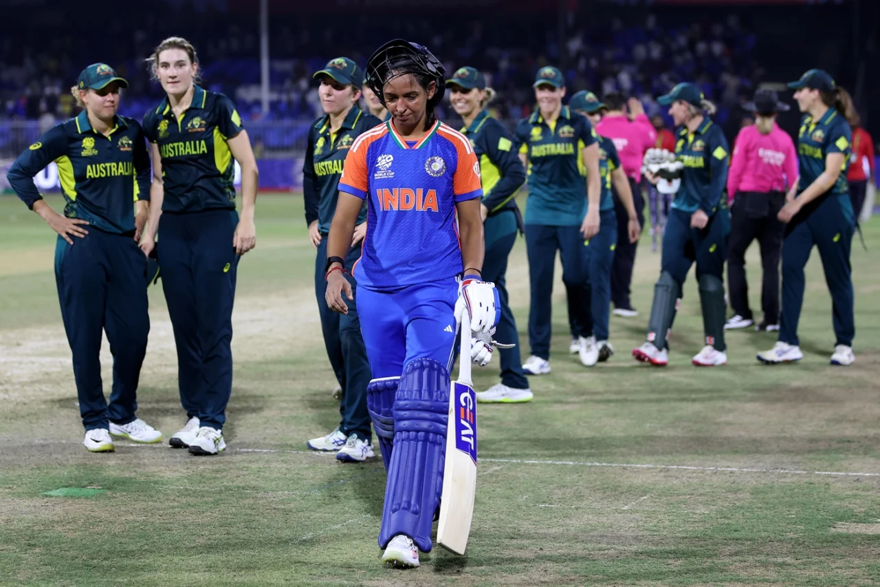 Harmanpreet Kaur made 54*, but failed to take India to the win against Australia | Getty