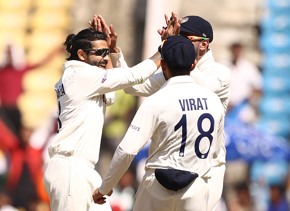 Ravindra Jadeja claimed a five-wicket haul in India's first innings | Getty