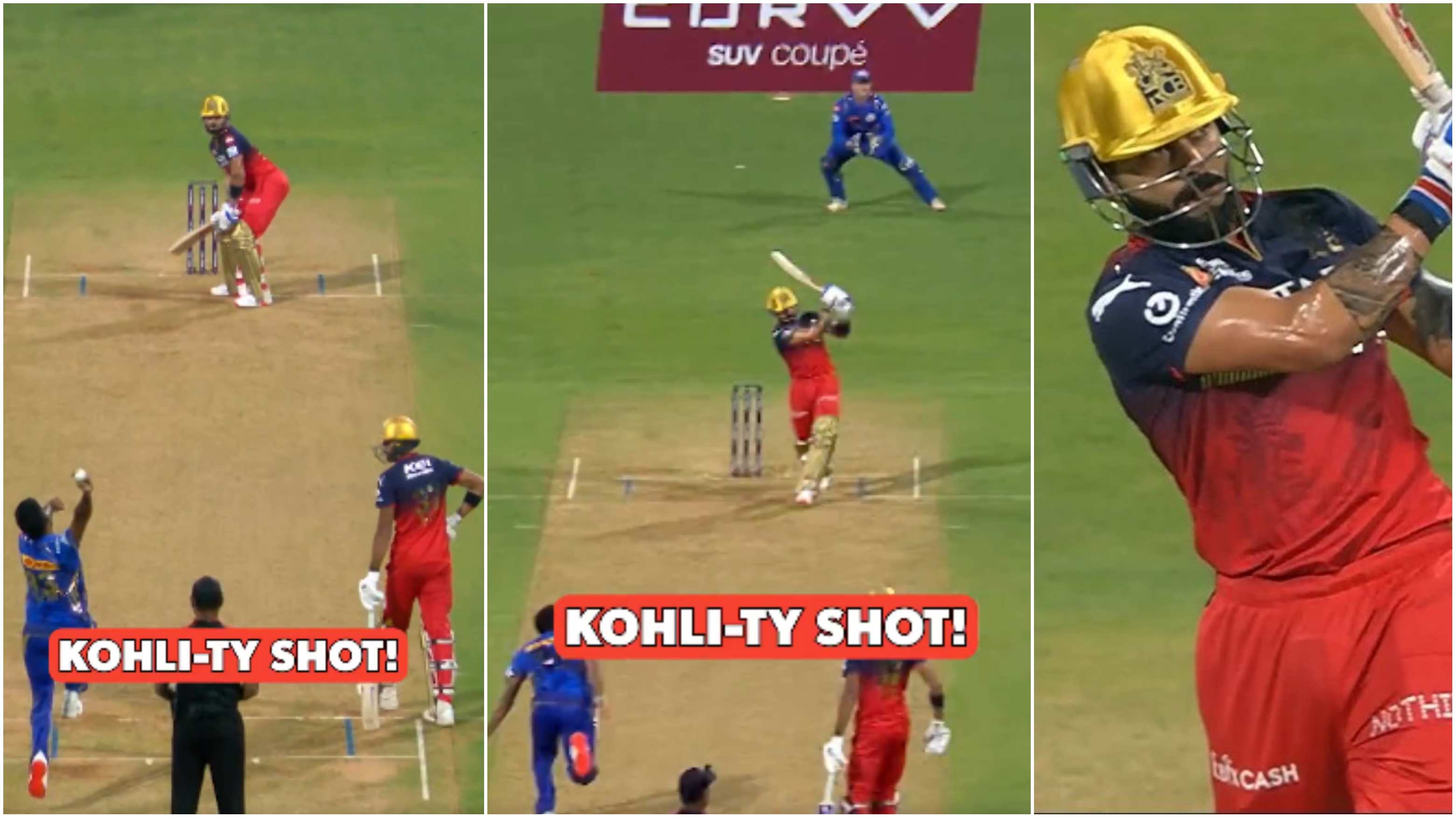 Virat Kohli hit Jasprit Bumrah for a six | Screengrabs