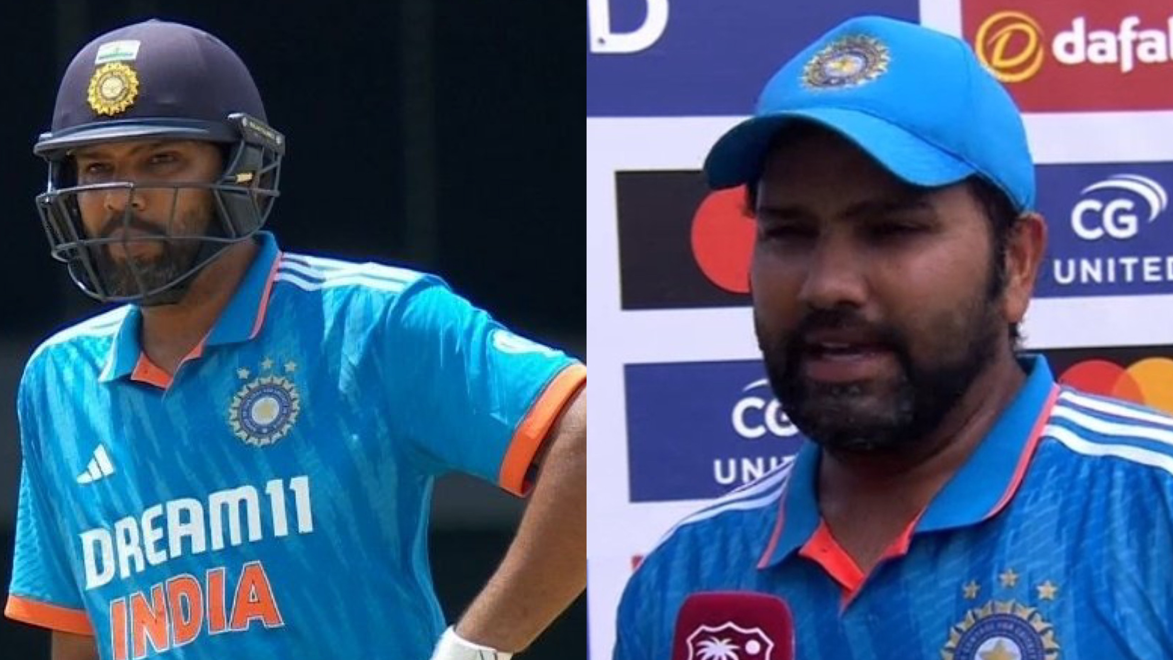 WI v IND 2023: “Wanted to give time to our ODI players”- Rohit Sharma on him batting at no.7