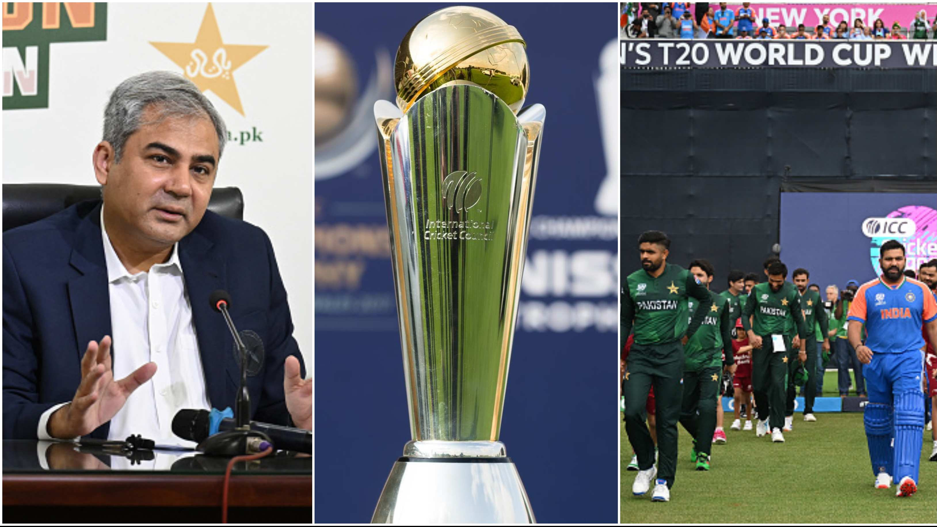 “Not ready to hear about it,” PCB chief Mohsin Naqvi reacts to reports of India wanting ‘hybrid model’ for Champions Trophy