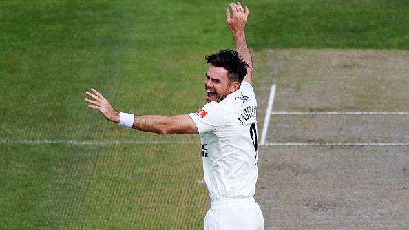 WATCH: James Anderson completes 1000 first-class wickets during his fiery spell for Lancashire against Kent