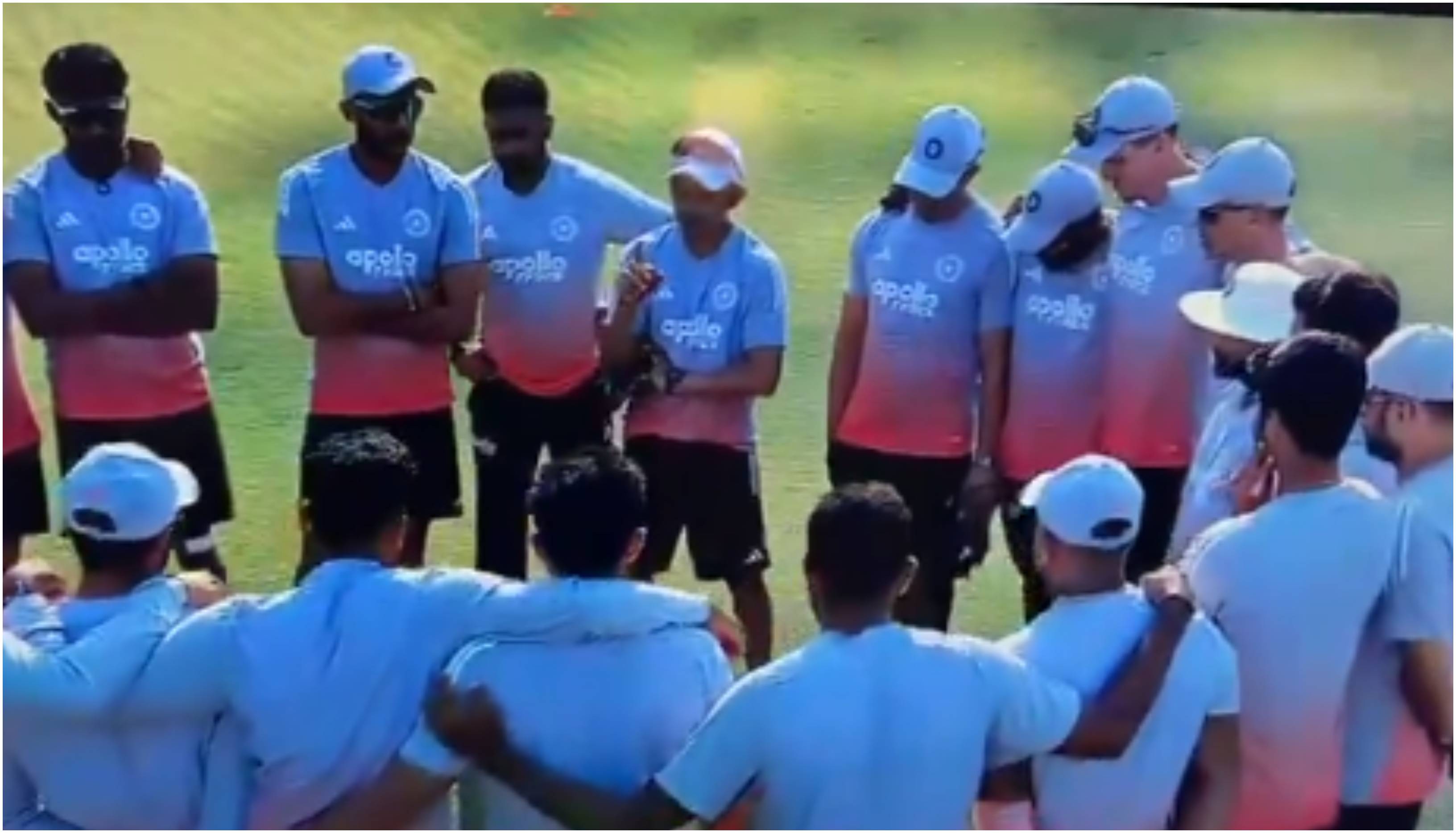 Gautam Gambhir addresses the Indian team ahead of fourth day's play in Guwahati | Screengrab