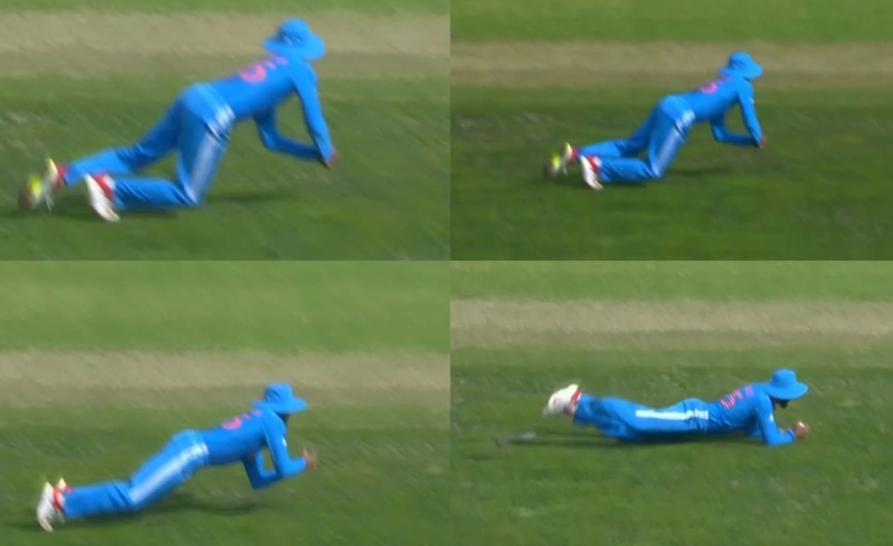 Shreyas Iyer's brilliant catch of Devon Conway | X