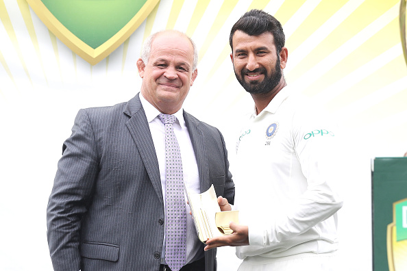 Cheteshwar Pujara was Player of the Series in India's 2018-19 Test series win in Australia | Getty