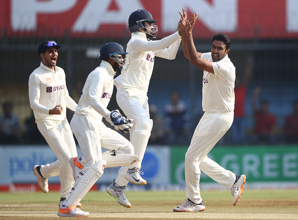 Ashwin during Australia series at home in 2023 | Getty