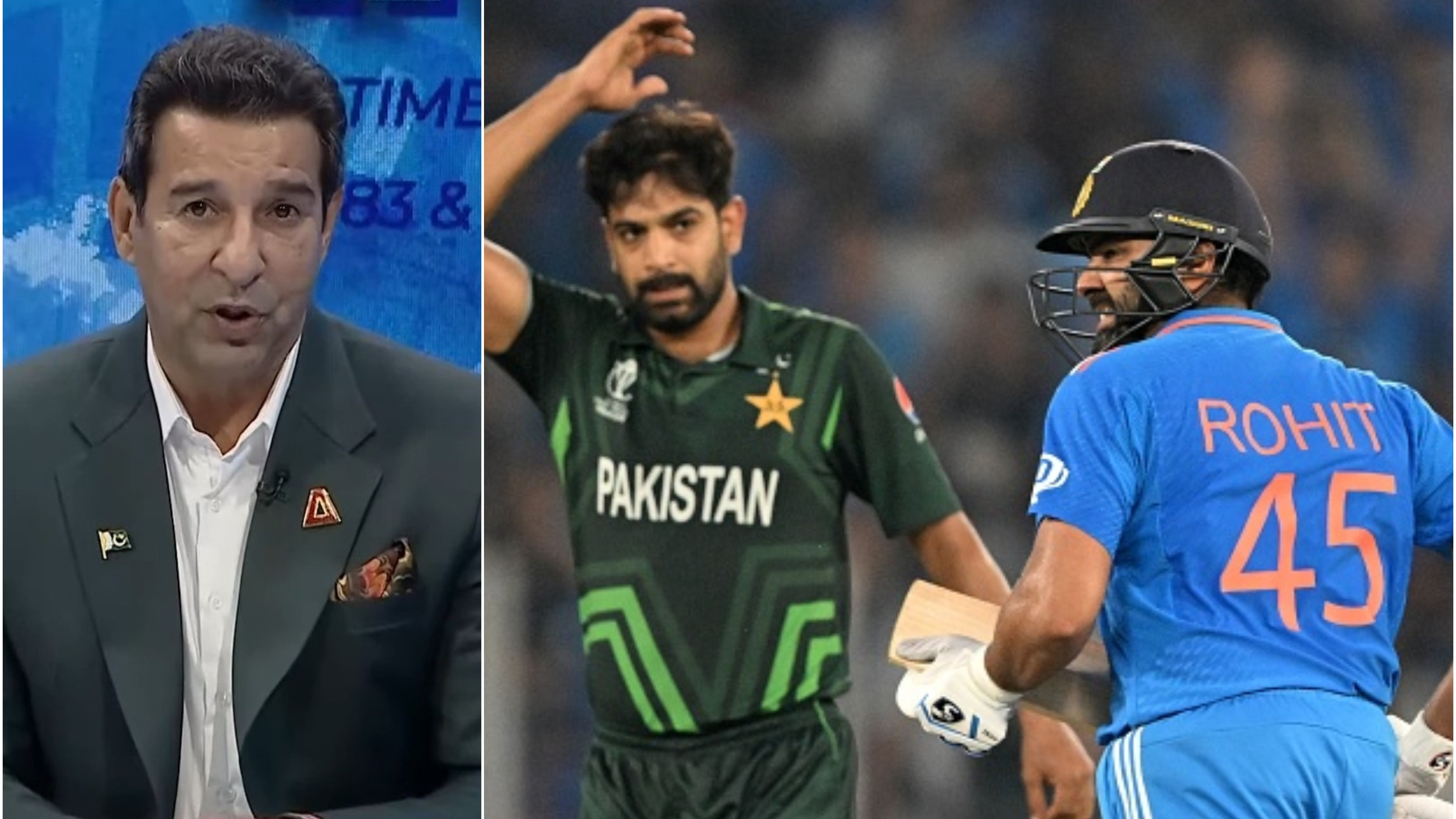 CWC 2023: “Never seen him pick wickets like Bumrah did today,” Wasim Akram critical of Haris Rauf’s bowling vs India