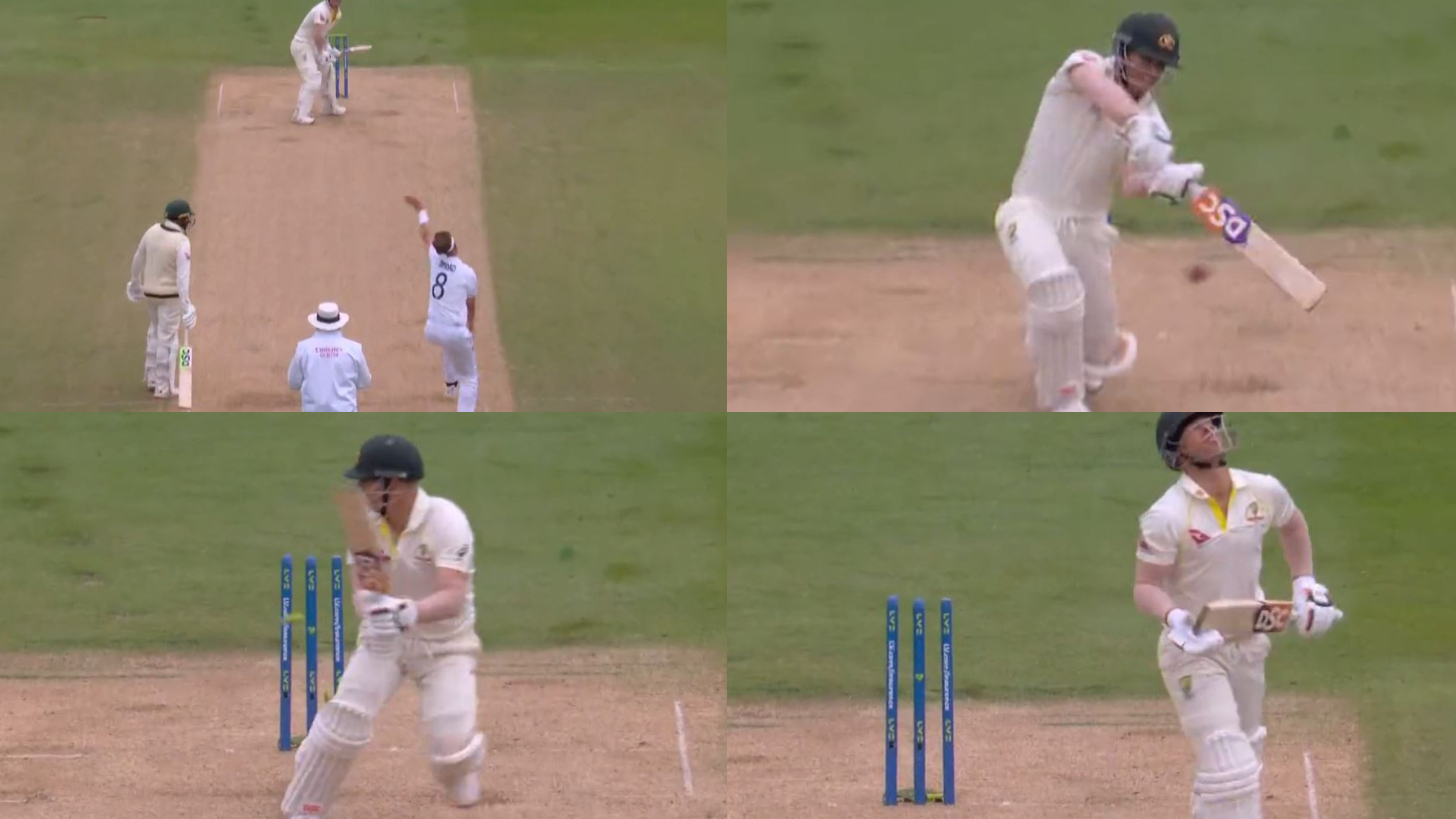 Ashes 2023: WATCH- Stuart Broad continues to haunt David Warner; shatters his leg stump for 9 runs