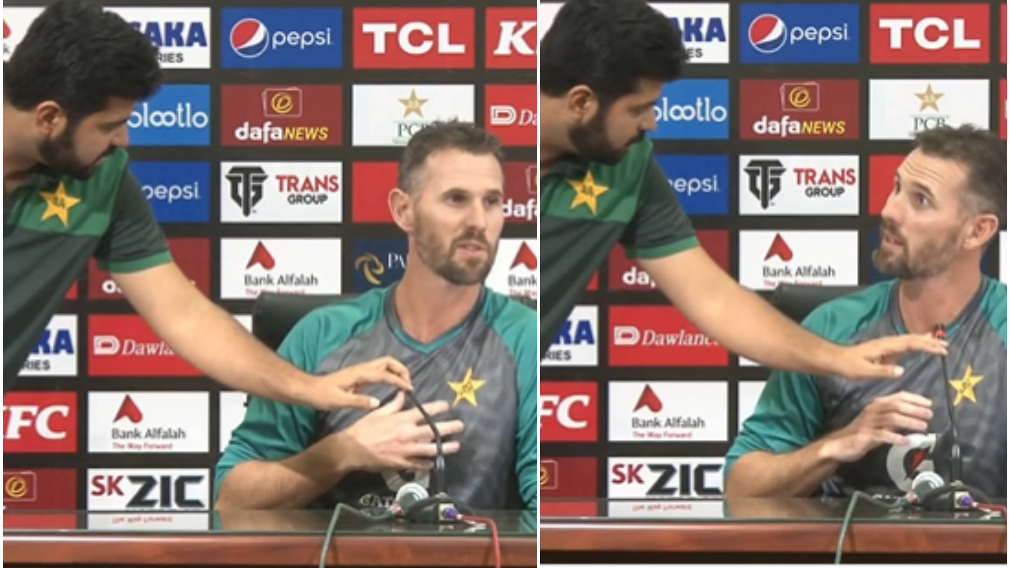 WATCH: Pakistan media coordinator intervenes after Shaun Tait’s “they send me when we lose badly” comment