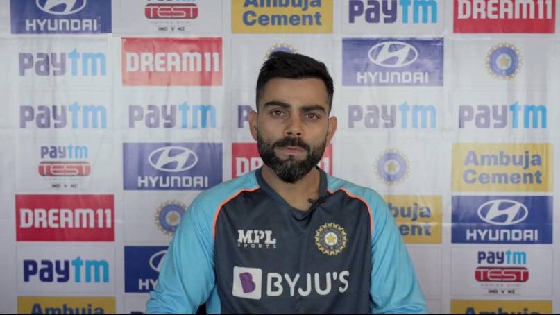 IND v NZ 2021: WATCH - Kohli speaks on playing in Wankhede, Saha's fitness, and team combination