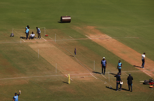 The pitch for the first Test between India and Australia | Getty