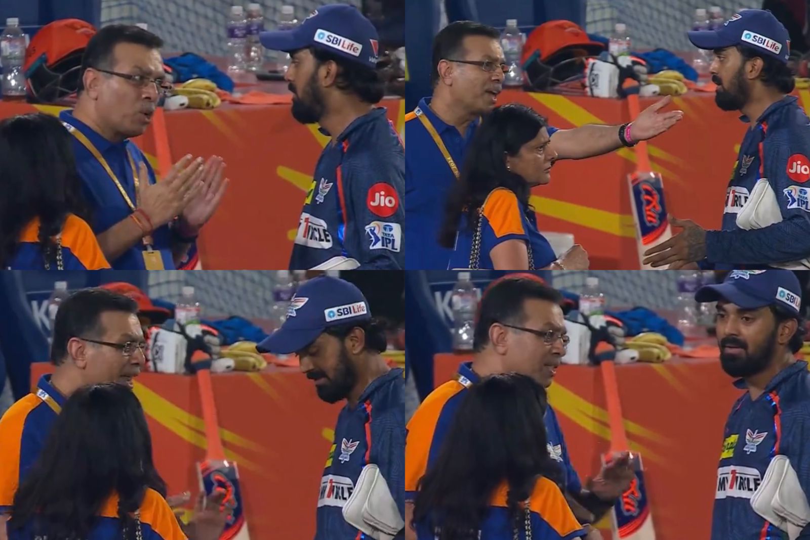 Sanjiv Goenka in heated chat with KL Rahul | Screengrab 