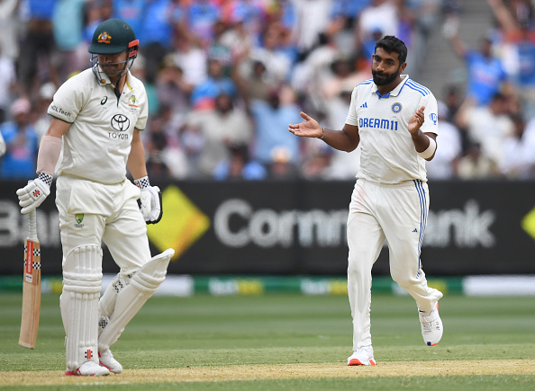 Jasprit Bumrah's sombre celebration at getting Head out was praised by Kaif | Getty