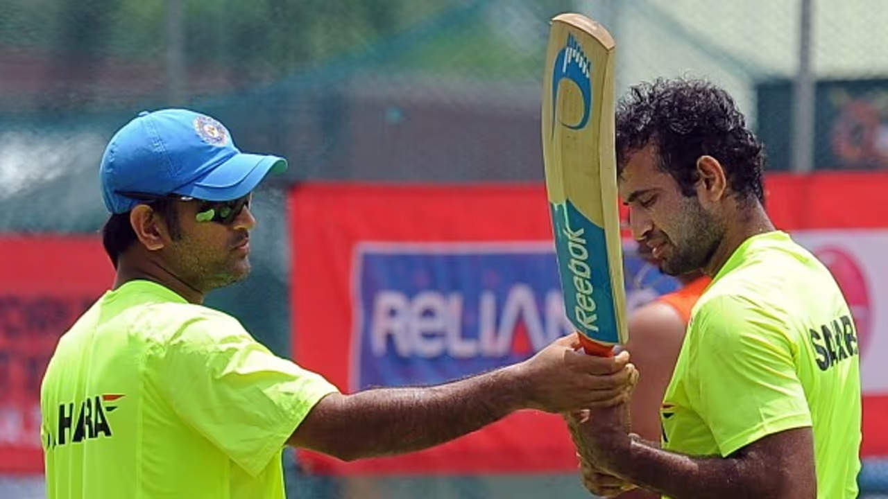 MS Dhoni and Irfan Pathan | X