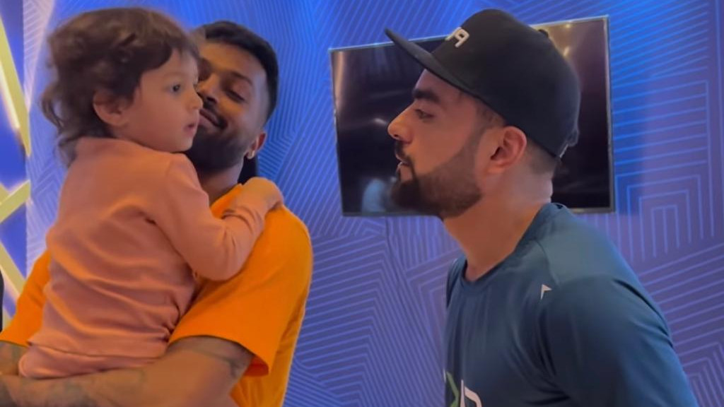 IPL 2022: WATCH - “Cutest video ever”, Rashid Khan plays with little Agastya Pandya