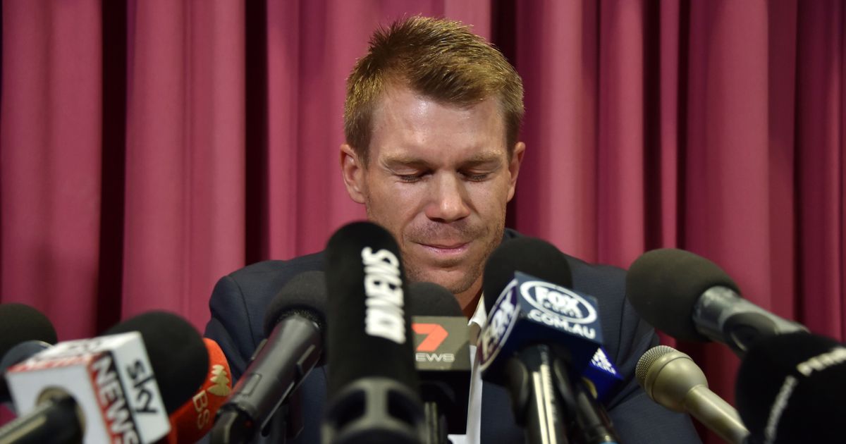 Warner was banned for 12 months for his involvement in sandpaper gate | X