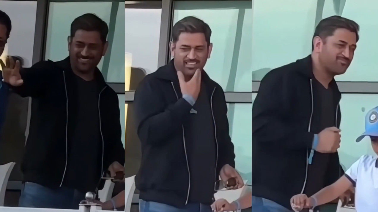 WATCH- ‘Grey beard, getting old, struggling to walk’- MS Dhoni’s gestures during 3rd ENG v IND T20I decoded by fans