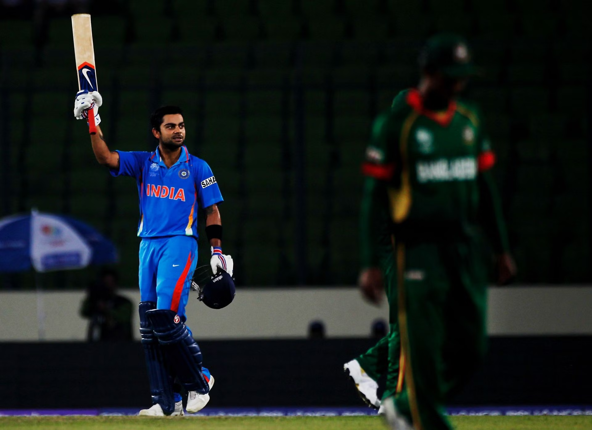 Virat Kohli was the first Indian to score a century on his Cricket World Cup debut | Getty