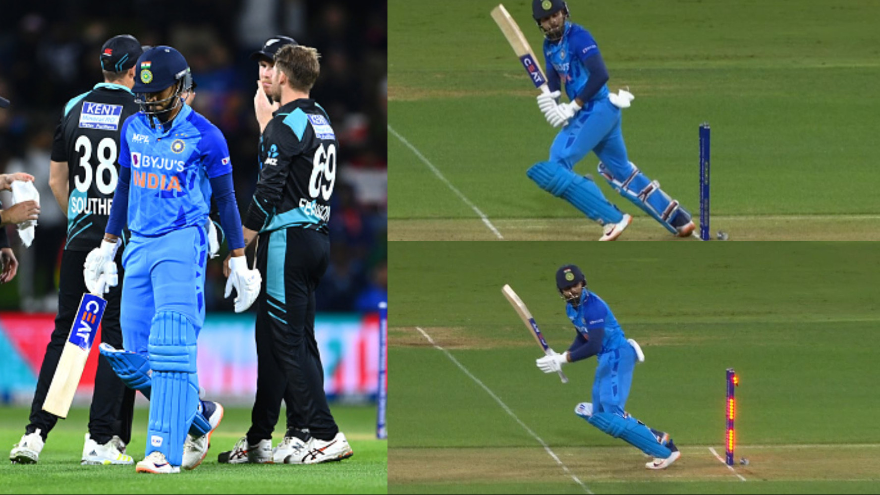 NZ v IND 2022: WATCH- Shreyas Iyer trots onto his stumps in trying to fend off a short ball in 2nd T20I