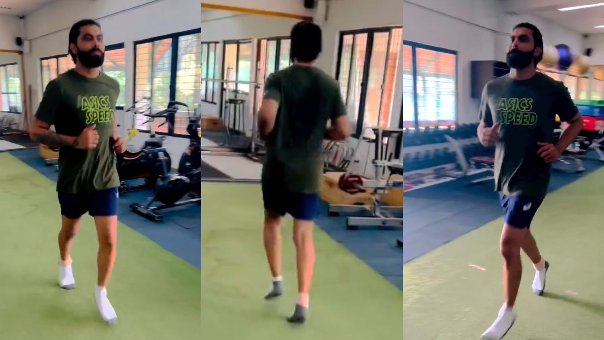 WATCH- Ravindra Jadeja shares video of his recovery from knee surgery; starts light jogging at NCA