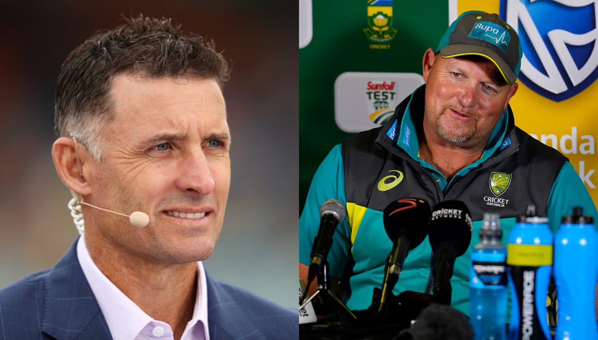 Michael Hussey and David Saker | Getty Images