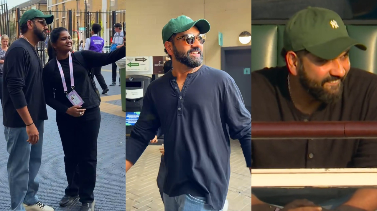 Rohit Sharma at the Oval for The Hundred opener | Star Sports/ MI London Instagram