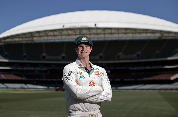 Steve Smith poses at Adelaide Oval | Getty Images