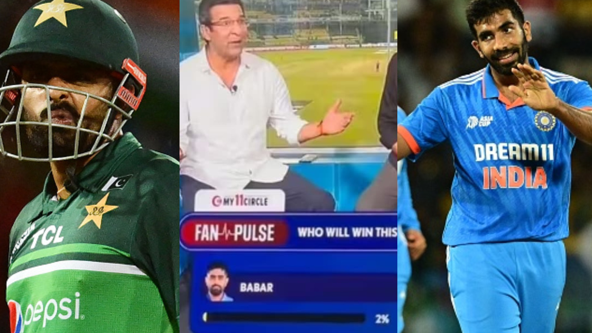 Asia Cup 2023: WATCH- 'You guys are making these up'- Wasim Akram accuses broadcaster of fudging up data on Babar vs. Bumrah