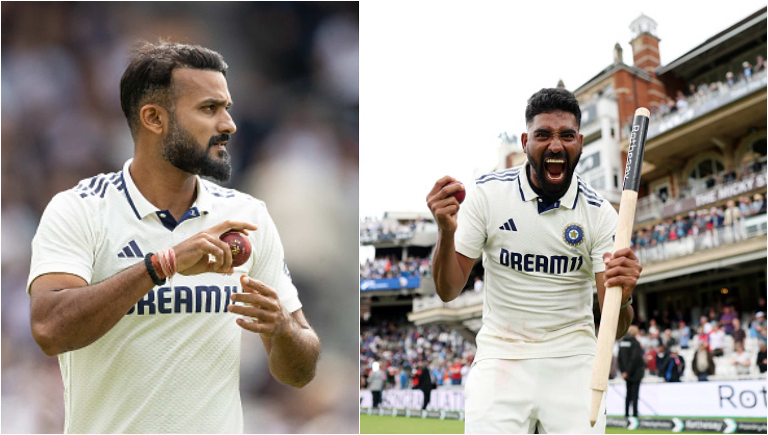 Akash Deep and Mohammed Siraj | Getty