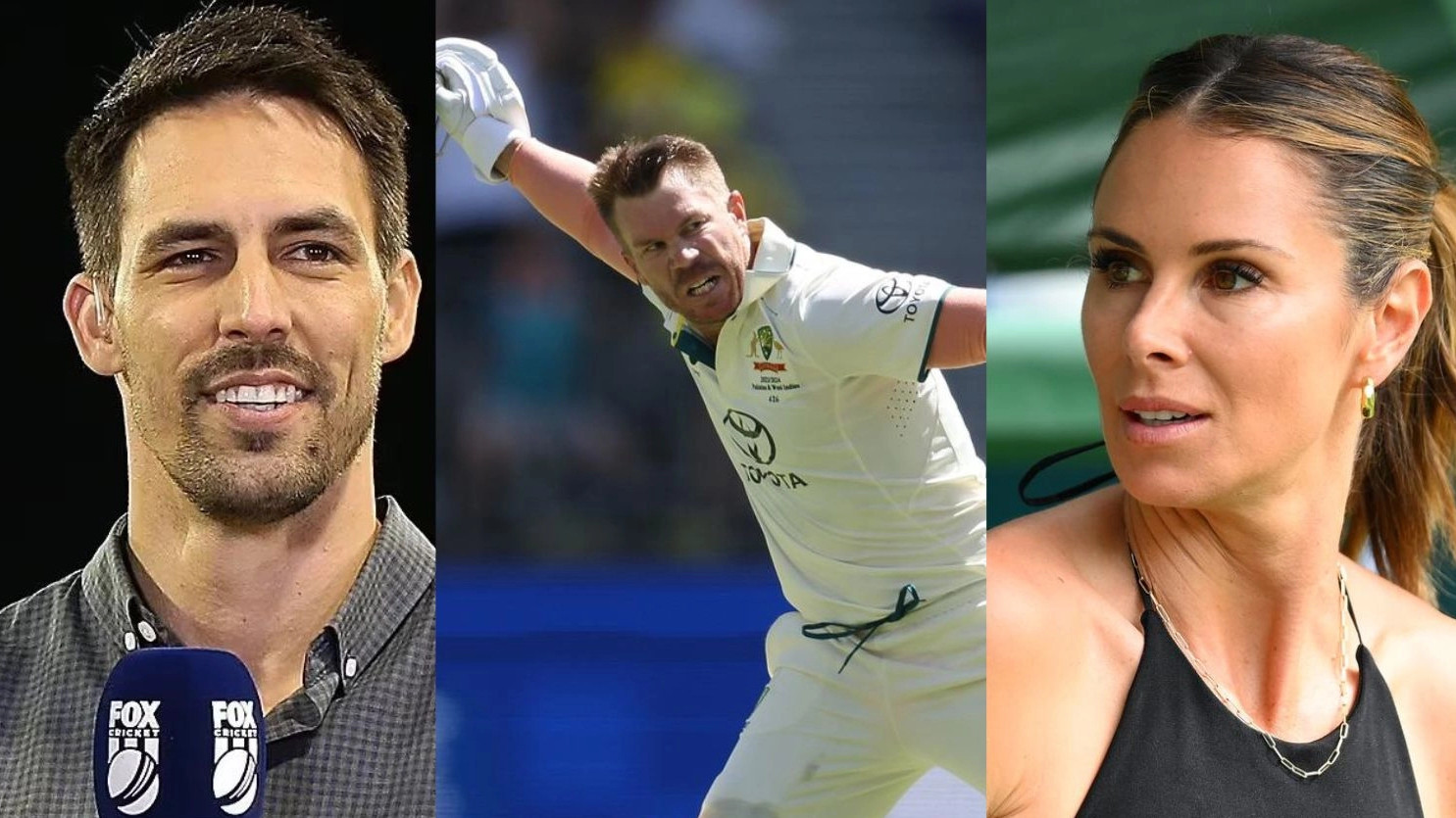 AUS v PAK 2023-24: David Warner's wife Candice takes aim at Mitchell Johnson after his dazzling ton in Perth Test