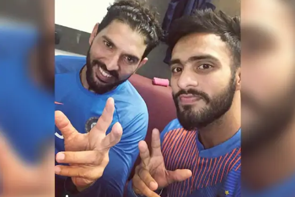 Yuvraj Singh and Mandeep Singh | Instagram