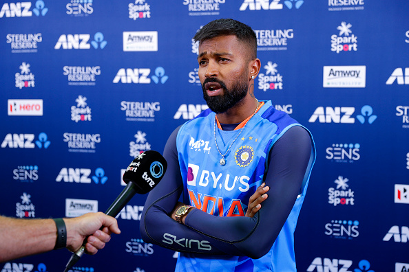 Hardik Pandya is captaining the Indian team in the T20I series vs New Zealand | Getty