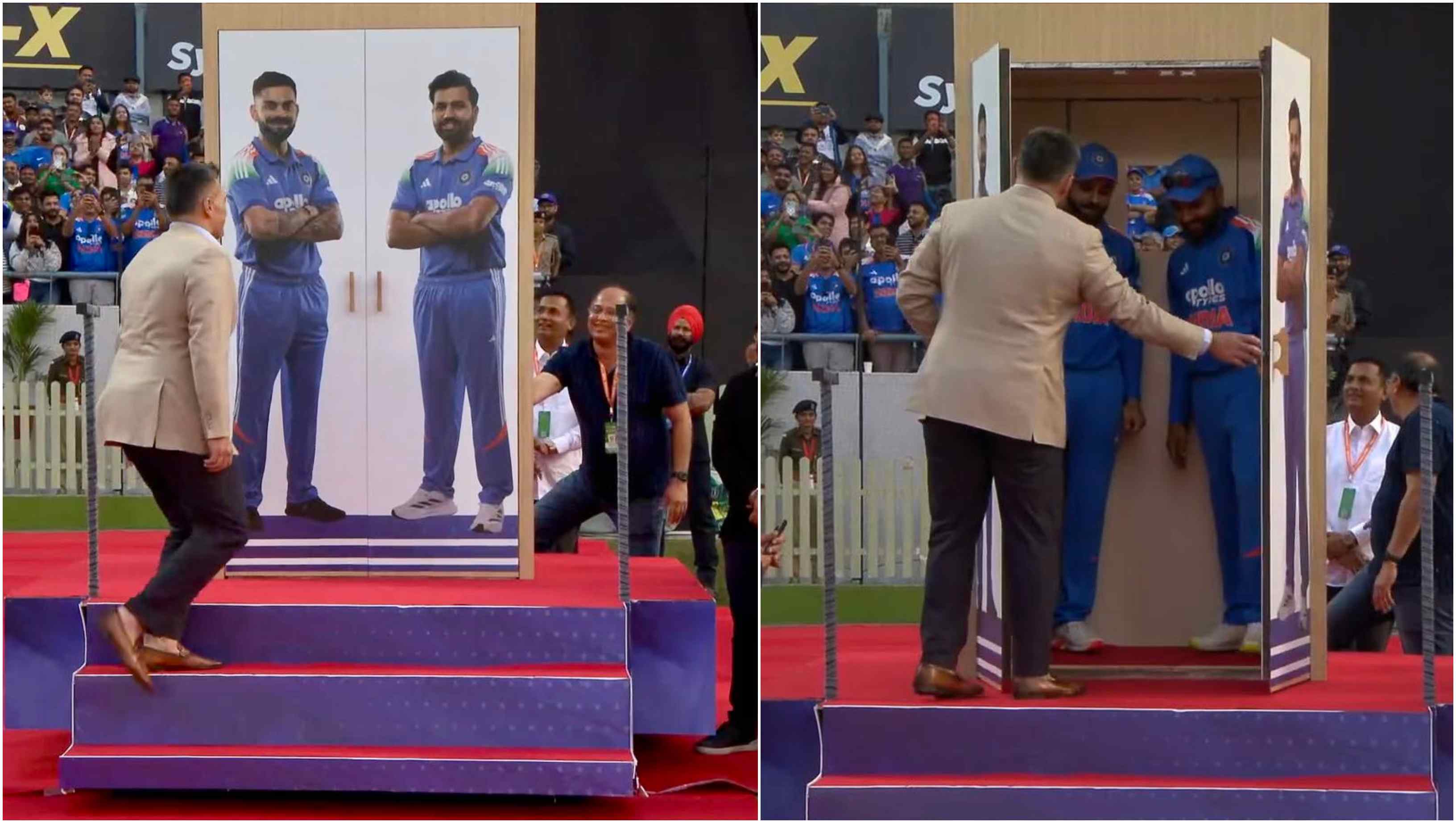Virat Kohli and Rohit Sharma were felicitated by the Baroda Cricket Association | X