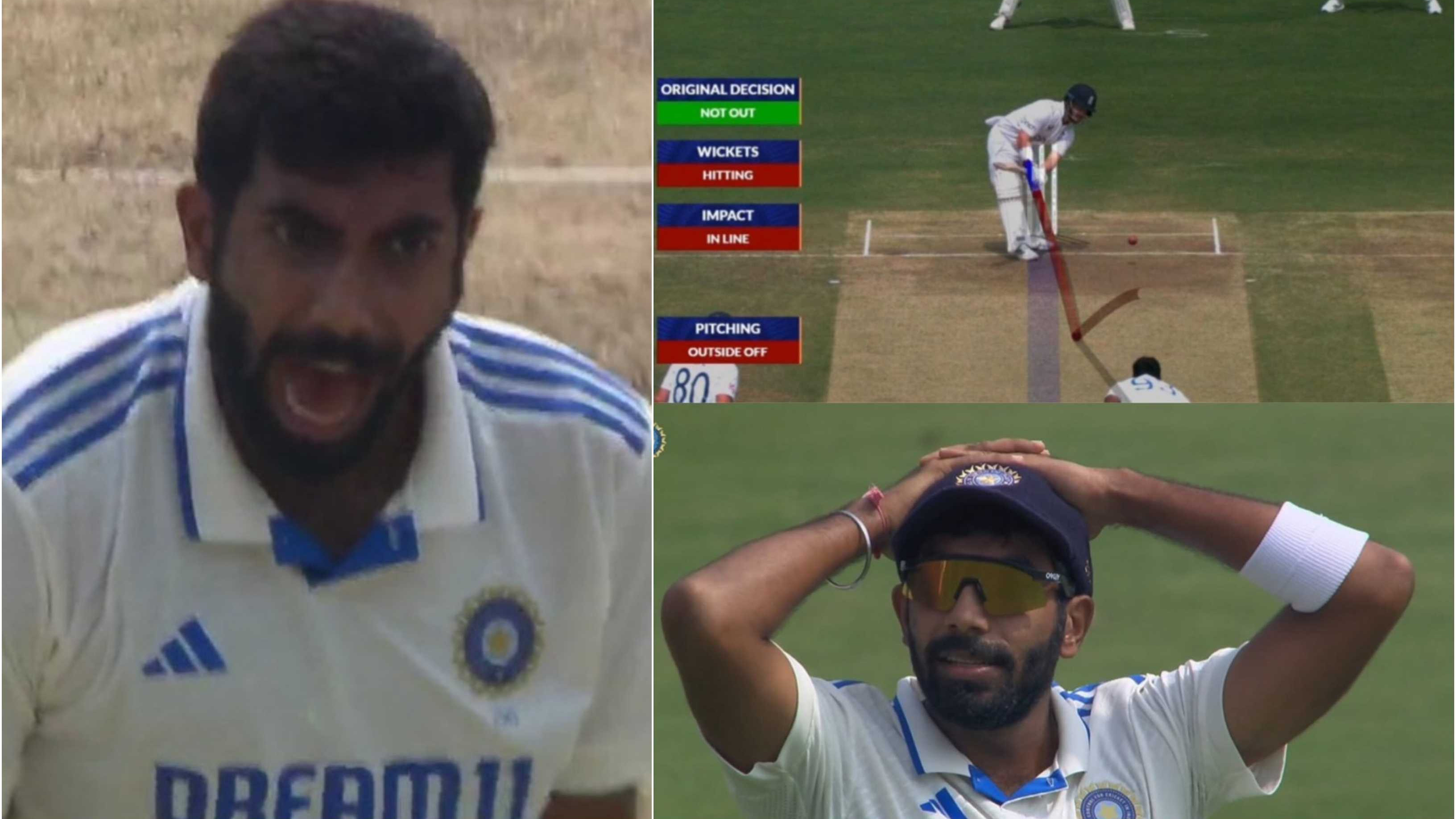 IND v ENG 2024: WATCH - Jasprit Bumrah celebrates Ben Duckett’s wicket animatedly after not opting for a review earlier