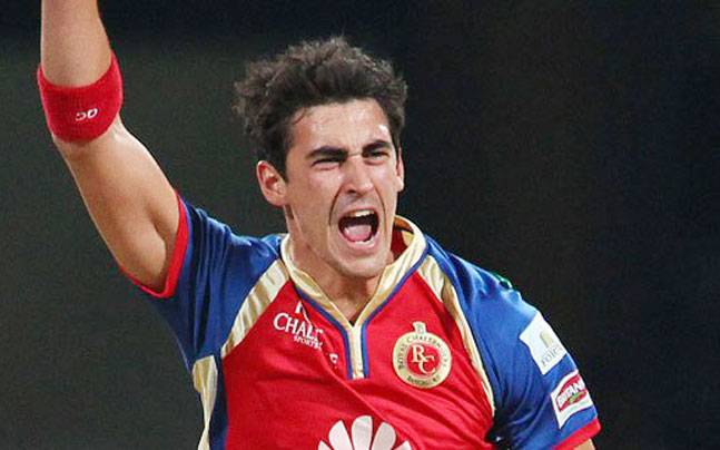 Mitchell Strac celebrates wicket | IPL Twitter