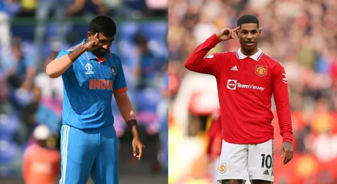 Jasprit Bumrah and Marcus Rashford | X