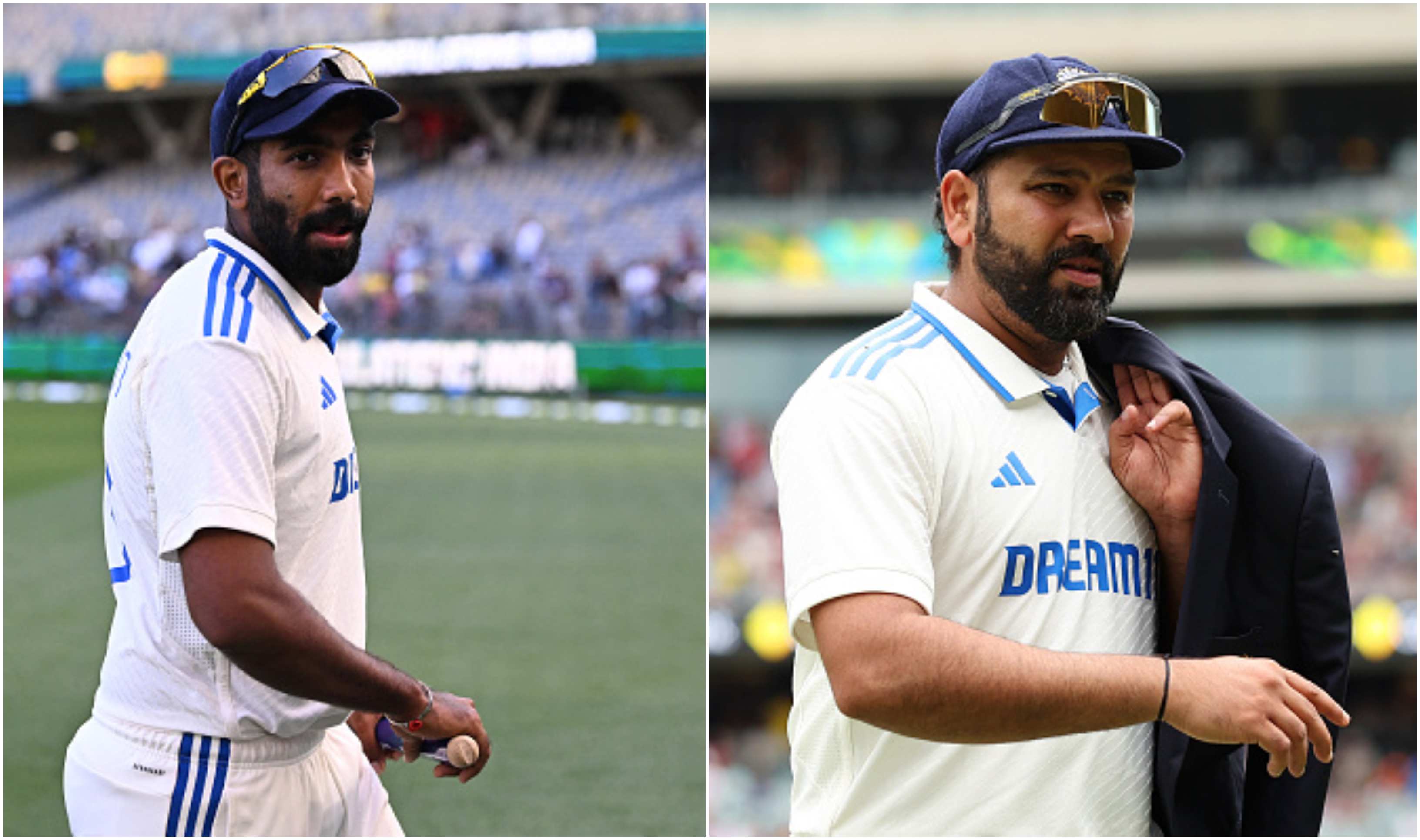 Jasprit Bumrah and Rohit Sharma | Getty