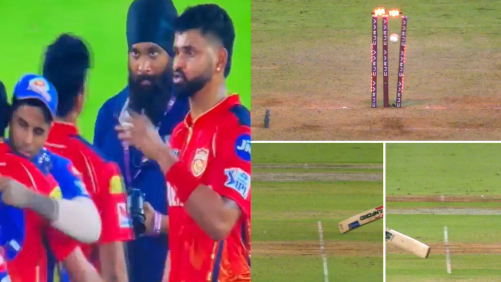 Shreyas Iyer was unhappy with Shashank Singh's run out | X