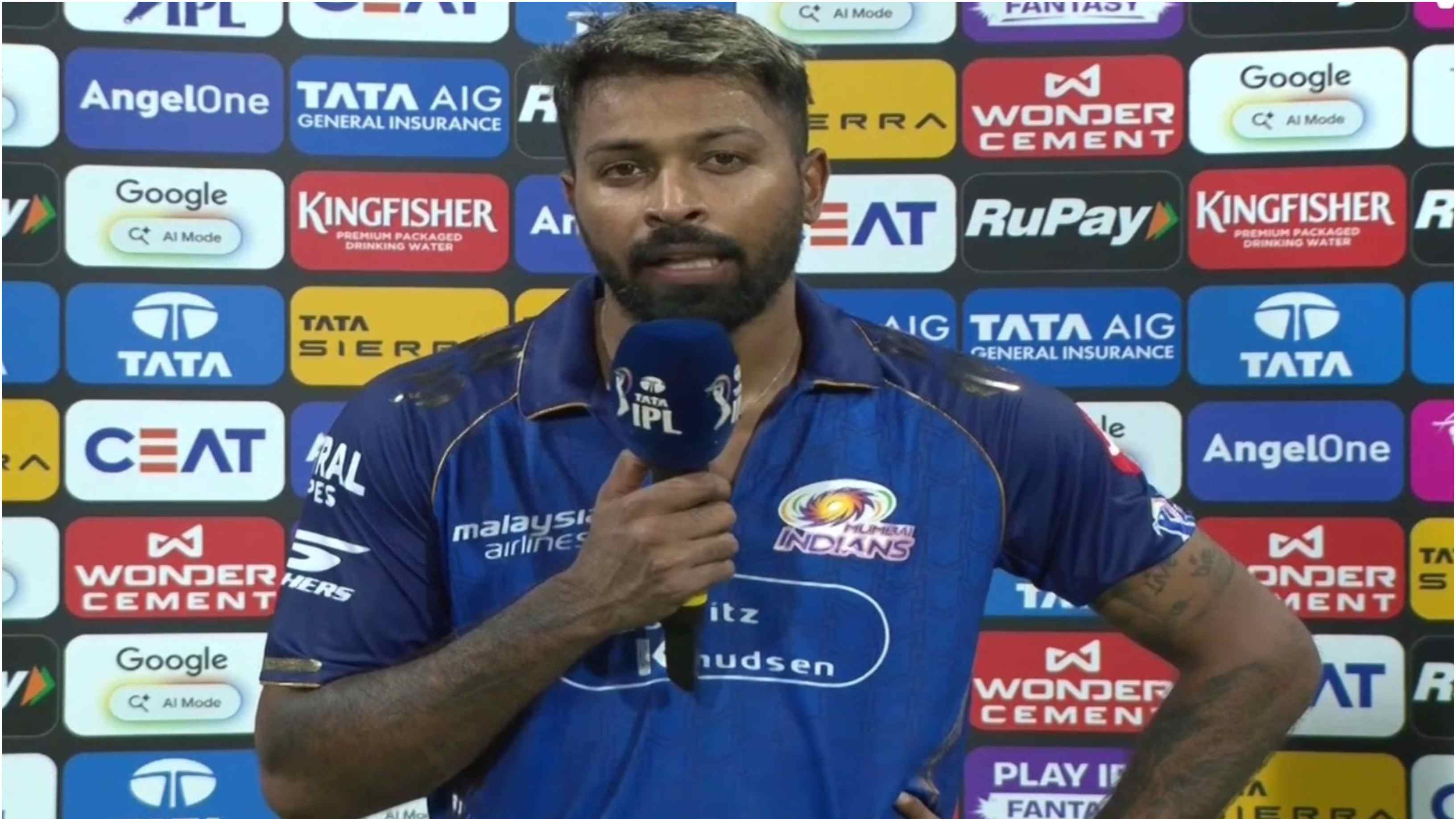 IPL 2026: “73 in last 5 cost us the game,” Hardik Pandya’s blunt assessment after MI finish campaign with 30-run loss to RR
