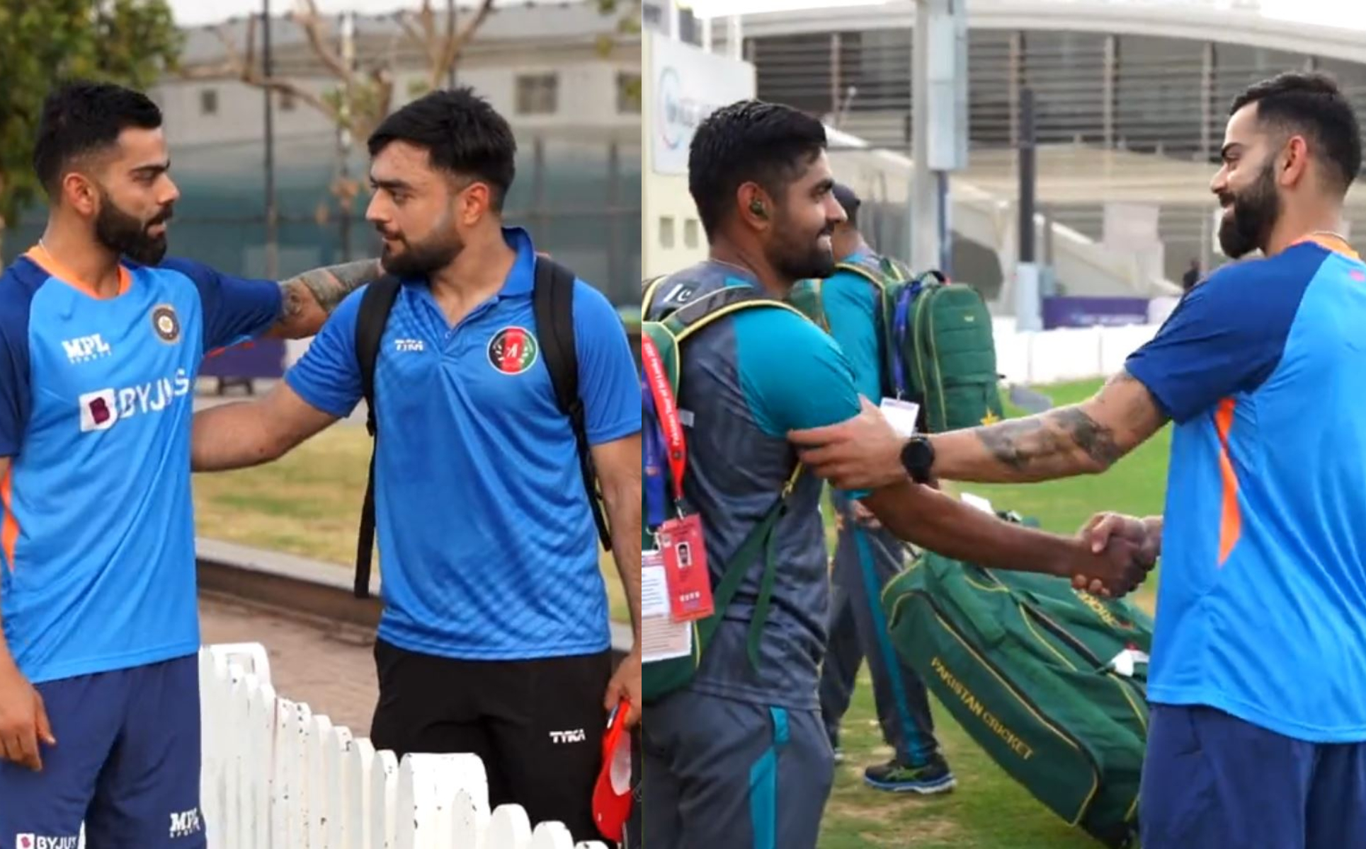 Virat Kohli meeting with Rashid Khan and Babar Azam | BCCI