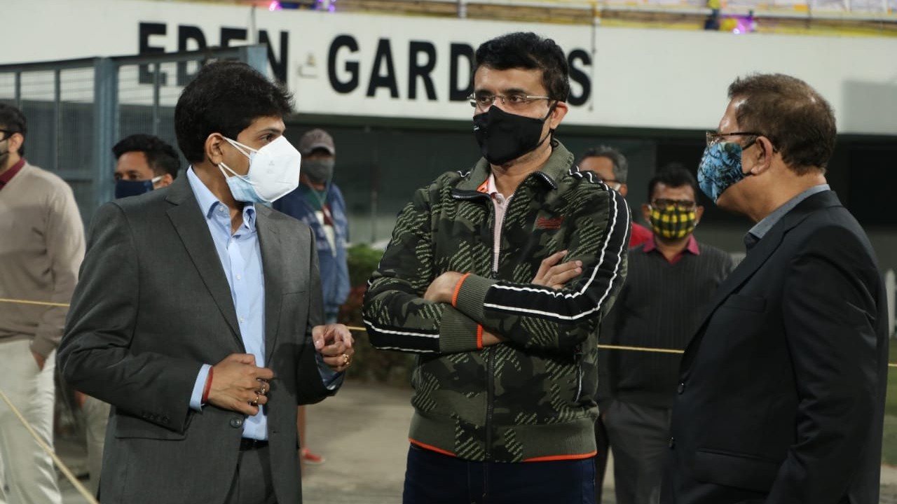 Sourav Ganguly visits Eden Gardens to discuss preparations for Syed Mushtaq Ali Trophy with CAB
