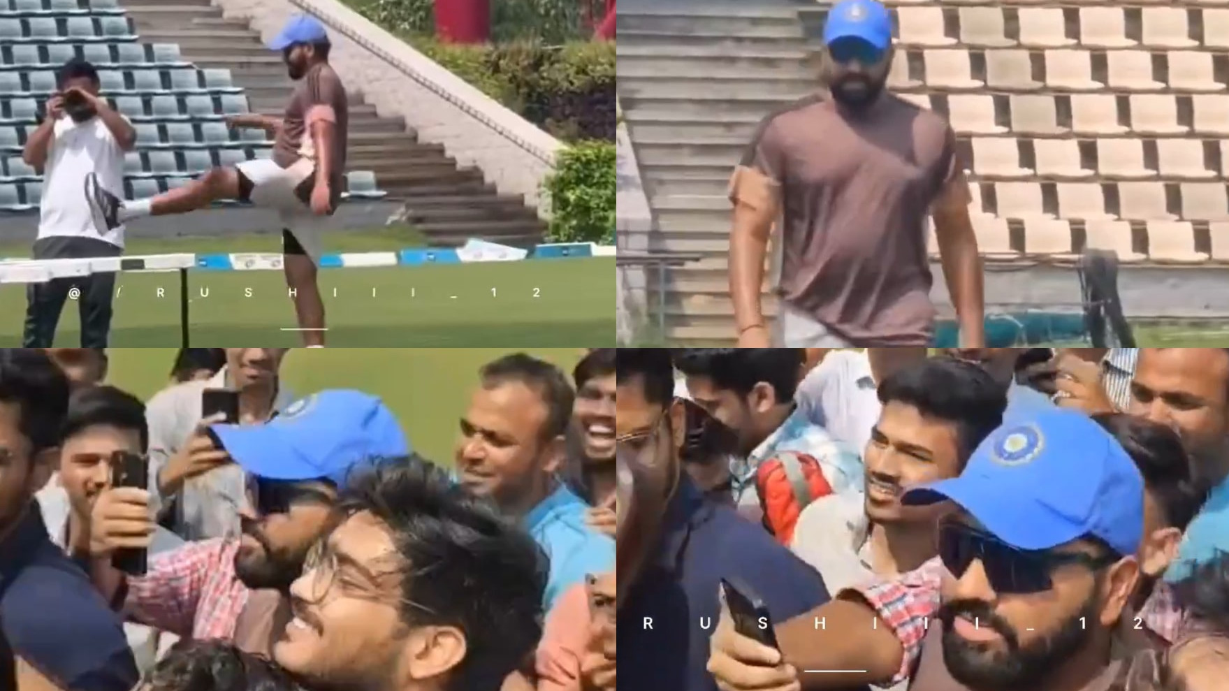 IND v NZ 2024: WATCH- Rohit Sharma begins training for New Zealand Tests; gets mobbed by fans